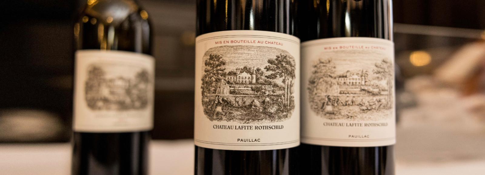 wine bottles from chateau lafite rothschild