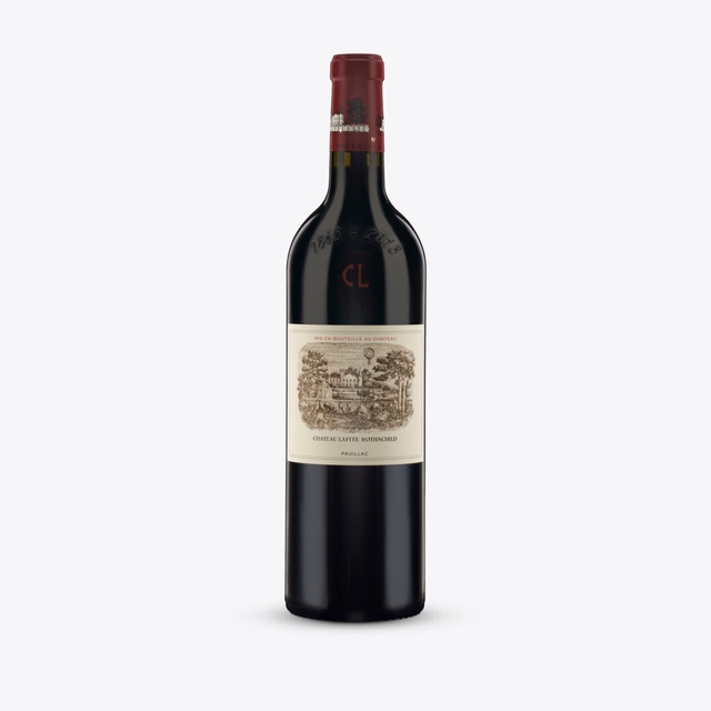 bottle of wine from chateau lafite rothschild 