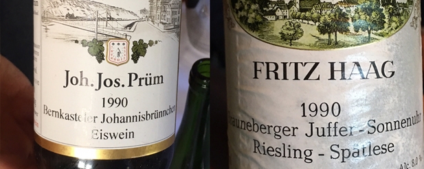 Two wine bottles