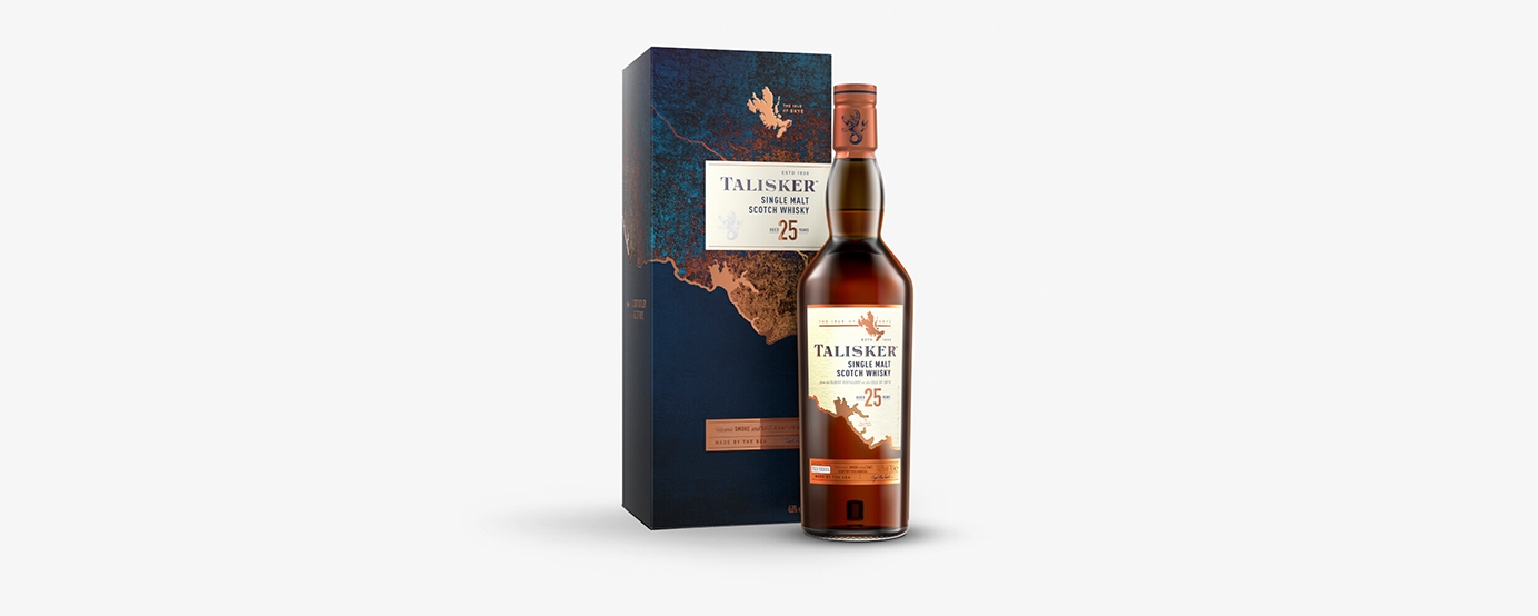 Bottle shot of TALISKER, 25 YEAR OLD, SKYE