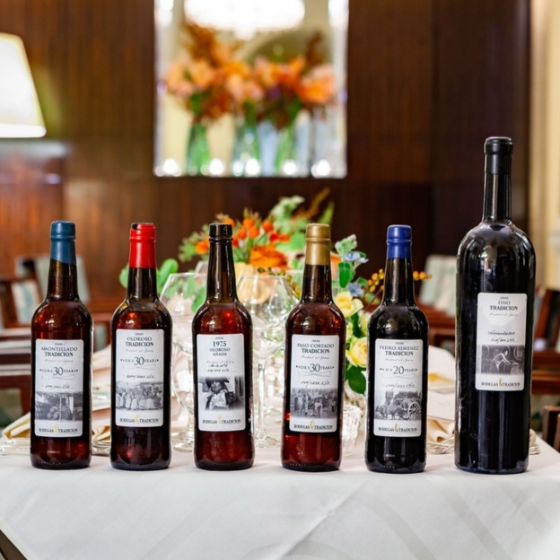 Bottles on table