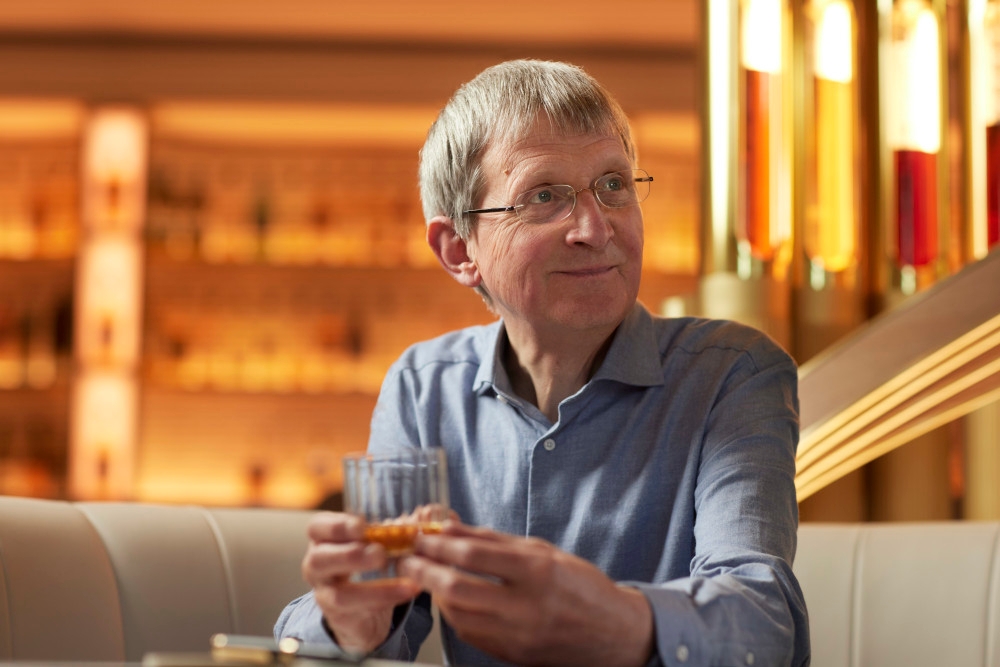 man with glass
