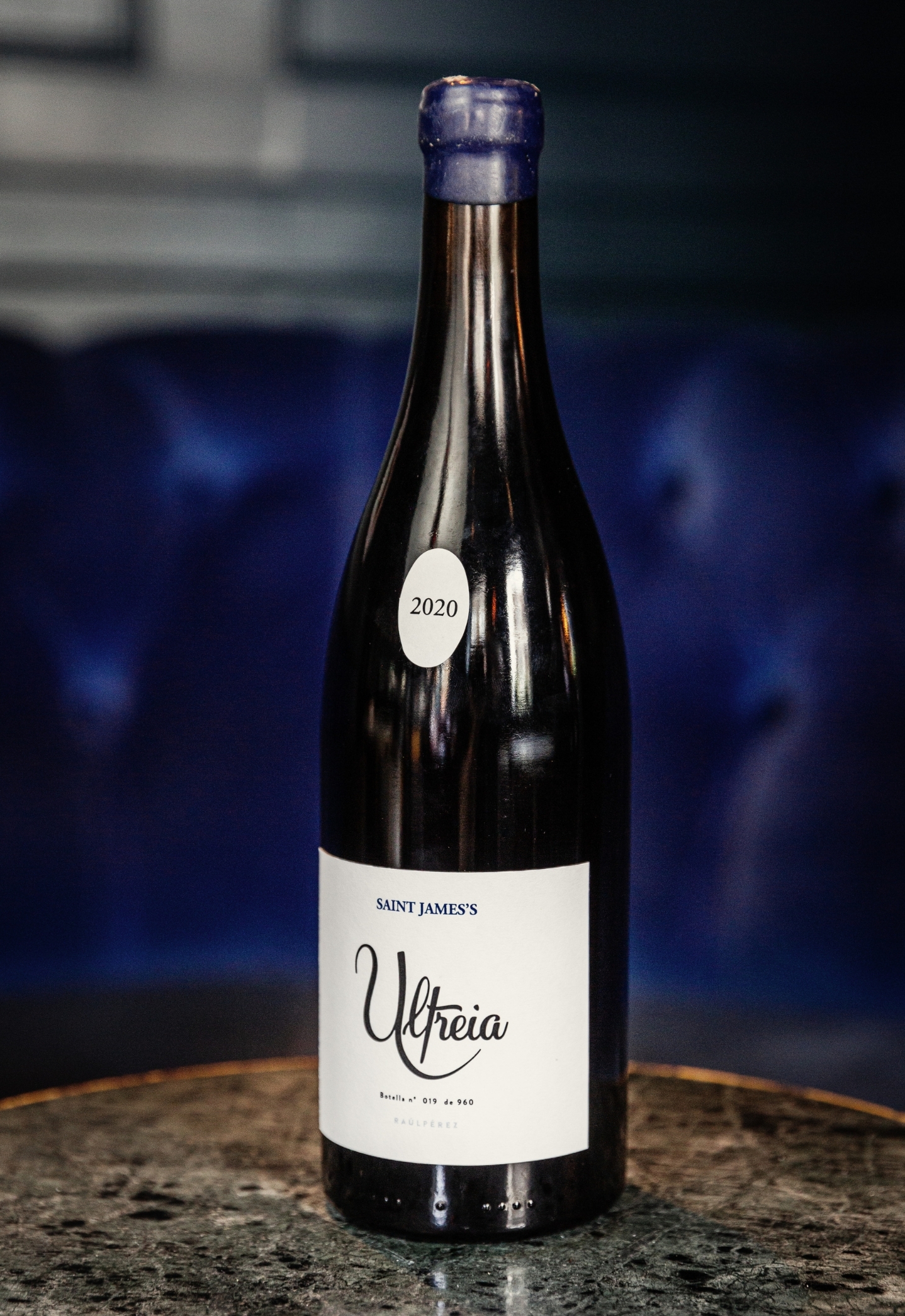 bottle of wine on a table