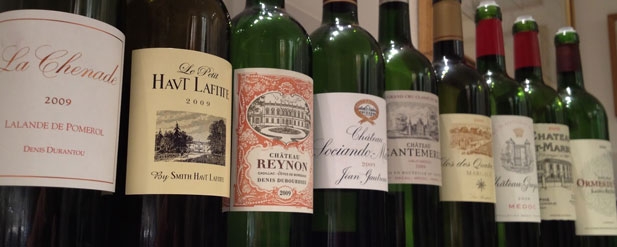 Row of bottles