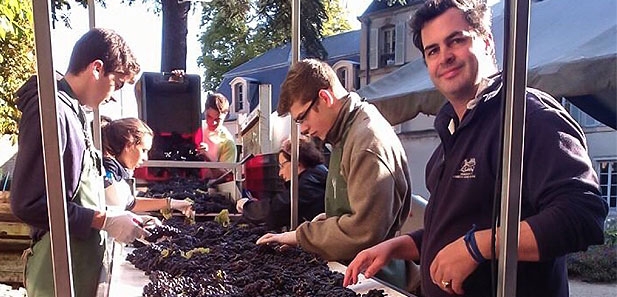 People with grapes