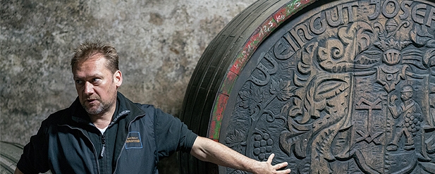 Man next to a vault door