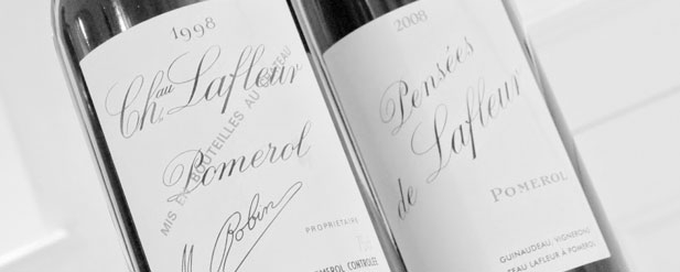 close up of bottle labels