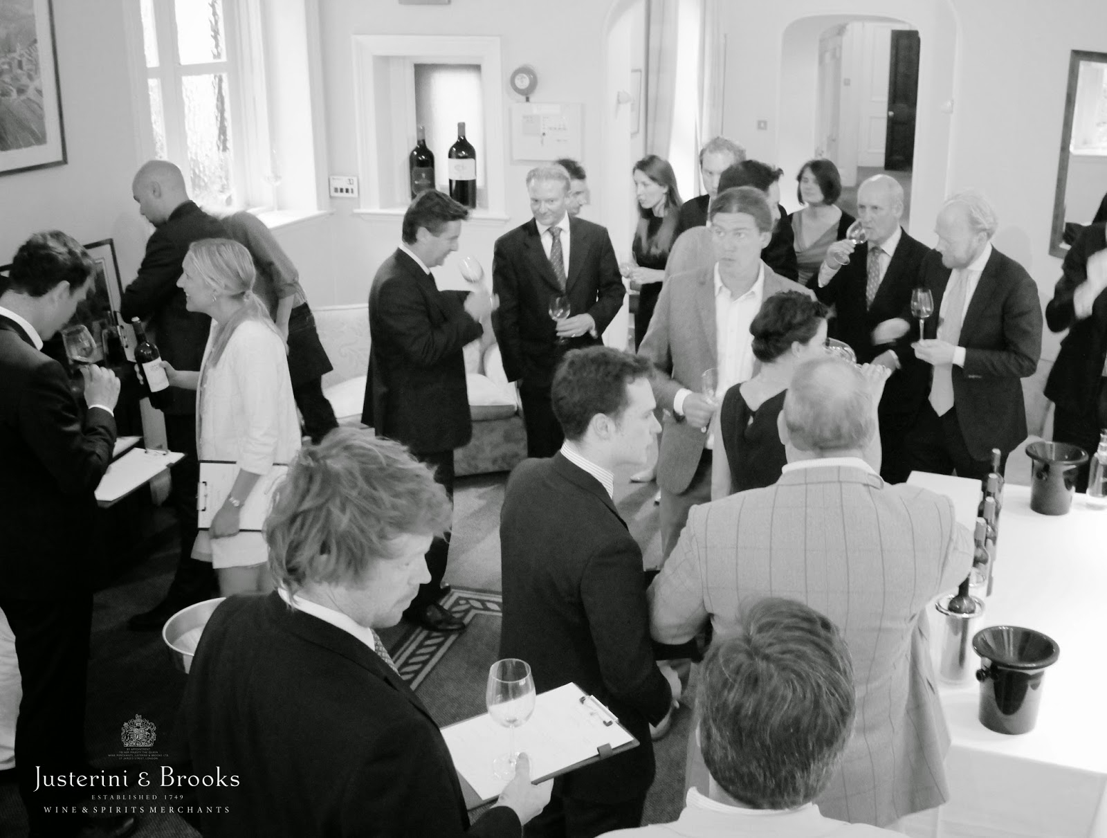 black and white photo of a group of people