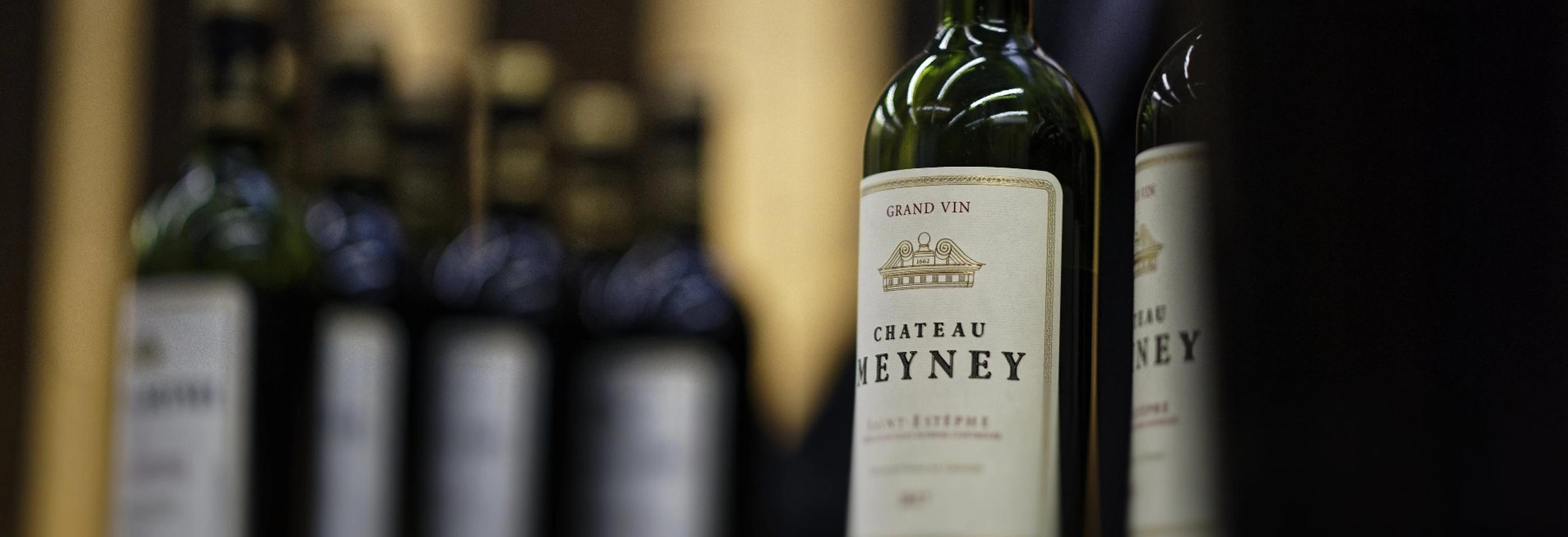 chateau meyney bottles
