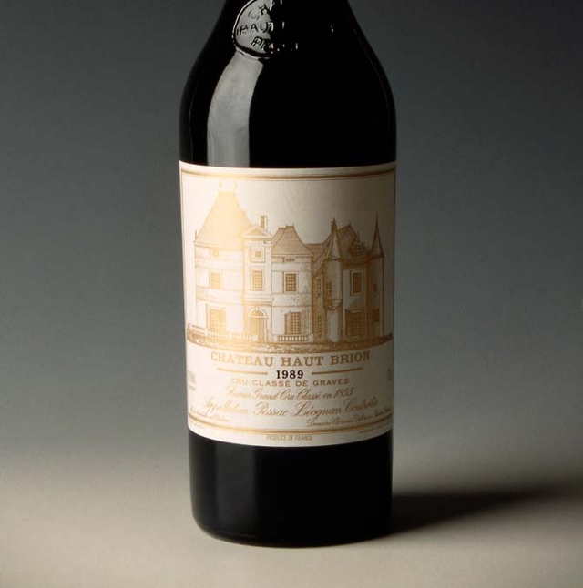wine bottle with white label